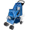 Folding Pet Stroller Travel Carrier For Dog / Cat - Blue