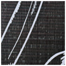 Folding Room Divider 228x170cm Black and White Feathers