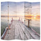 Folding Room Divider 200x170cm Lake
