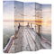 Folding Room Divider 200x170cm Lake