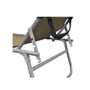 Folding Sun Lounger With Canopy Steel