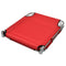 Folding Sun Lounger With Head Cushion and Adjustable Backrest - Red