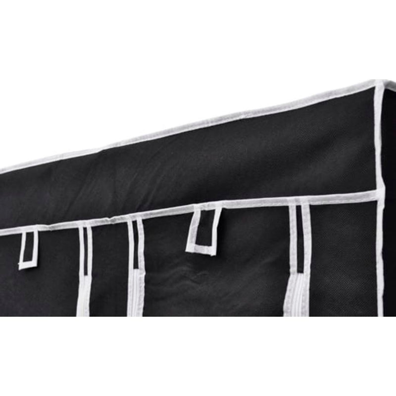 Folding Wardrobe - Black (Set of 2)