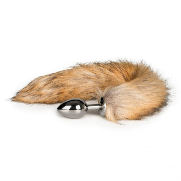 Fetish Collection Fox Tail Number 2 Silver Plug