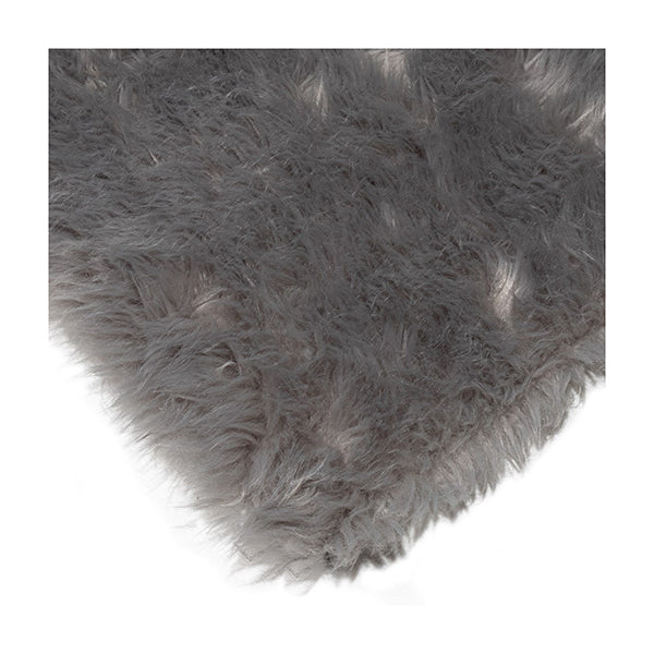 Foxy Silver Grey Shag Rug 160Cm X 230Cm