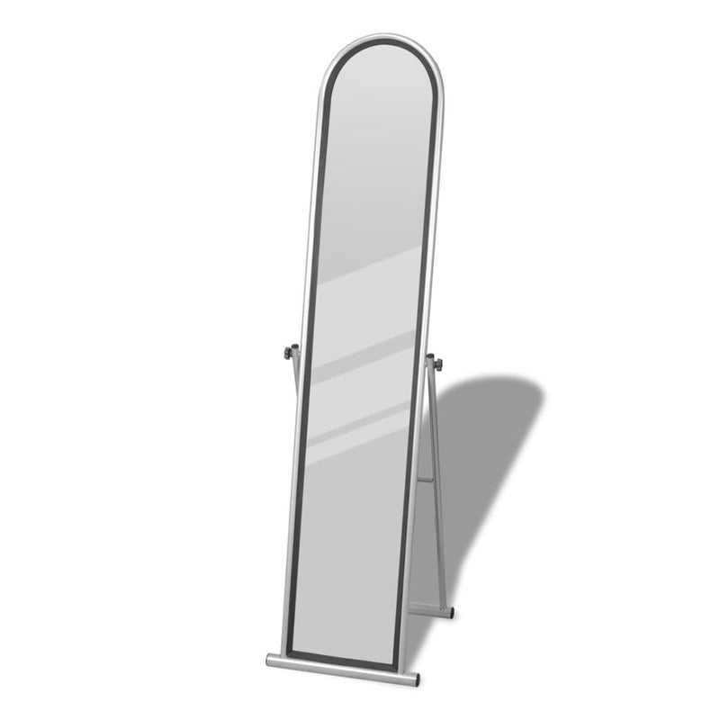 Free Standing Full Length Rectangular Mirror - Grey