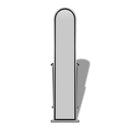 Free Standing Full Length Rectangular Mirror - Grey