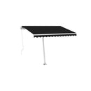 Freestanding Manual Retractable Awning 300 X 250 Cm Anthracite