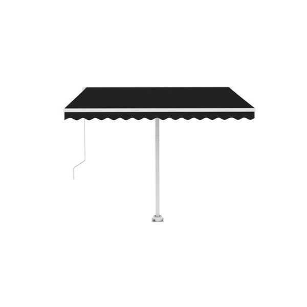 Freestanding Manual Retractable Awning 300 X 250 Cm Anthracite