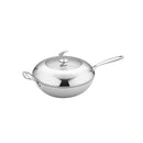 32Cm Frying Pan Non Stick Skillet With Helper Handle And Lid
