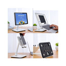 Full Motion 3 In 1 Smartphone Tablet And Notebook Holder White