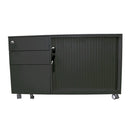 Fully Lockable Mobile Right Caddy Black