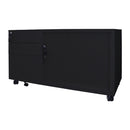 Fully Lockable Mobile Caddy Left Black