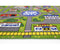 Fun City Traffic Road 100x150cm Green Area Rug