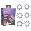 Set Of 6 Gc Clear Cock Rings