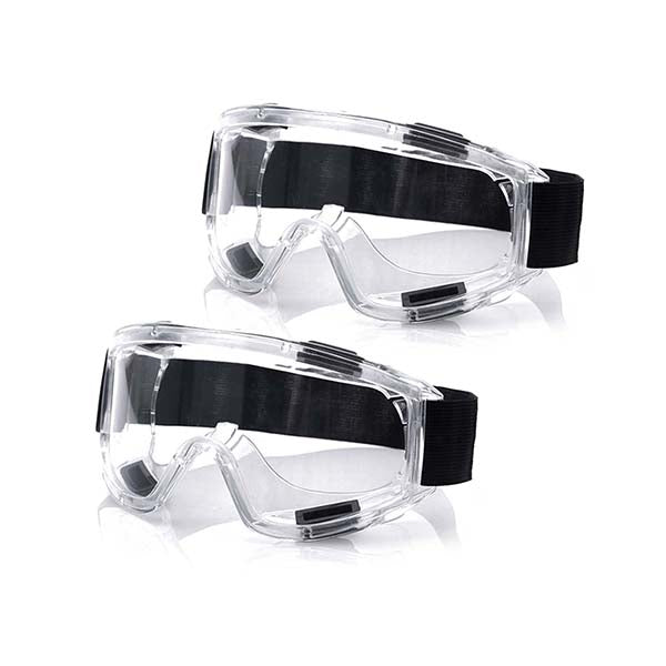 2X Clear Protective Eye Glasses Safety Windproof Lab Goggles Eyewear