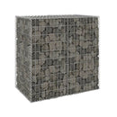 Gabion Wall With Covers 100 X 60 X 100 Cm Galvanised Steel
