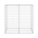 Gabion Wall With Covers 100 X 60 X 100 Cm Galvanised Steel