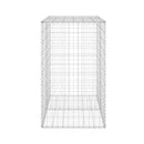 Gabion Wall With Covers 100 X 60 X 100 Cm Galvanised Steel