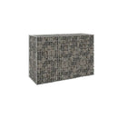 Gabion Wall With Covers Galvanised Steel 150 X 60 X 100 Cm