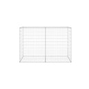 Gabion Wall With Covers Galvanised Steel 150 X 60 X 100 Cm