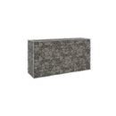 Gabion Wall With Covers Galvanised Steel 200 X 60 X 100 Cm