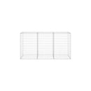 Gabion Wall With Covers Galvanised Steel 200 X 60 X 100 Cm