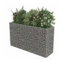 Gabion Planter Galvanised Steel 180 X 50 X 100 Cm