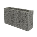 Gabion Planter Galvanised Steel 180 X 50 X 100 Cm