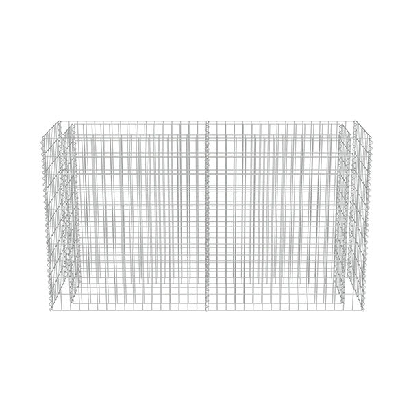 Gabion Planter Galvanised Steel 180 X 50 X 100 Cm