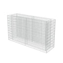 Gabion Planter Galvanised Steel 180 X 50 X 100 Cm