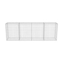 Gabion Wall With Covers Galvanised Steel 300 X 50 X 100 Cm