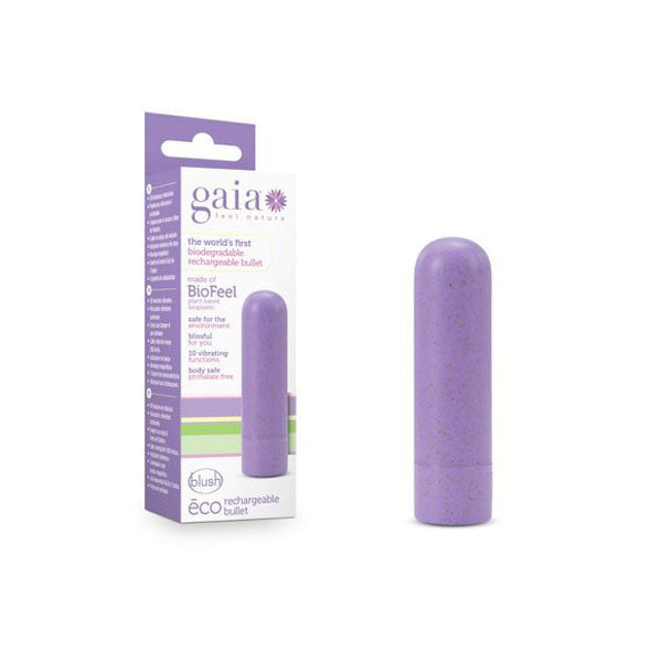 Gaia Eco Rechargeable Bullet Lilac Purple Usb Rechargeable Bullet