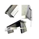 Galvanised Steel Automatic Chicken Feeder Silver
