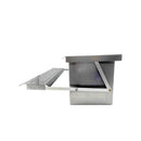 Galvanised Steel Automatic Chicken Feeder Silver