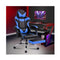 Gaming Chair Office Executive Racing Footrest Seat Leather