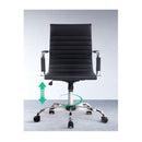 Gaming Office Black Mid Back Chair Computer Desk