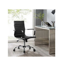 Gaming Office Black Mid Back Chair Computer Desk