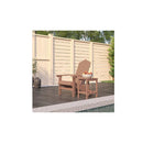 Garden Adirondack Chair With Brown Table Hdpe