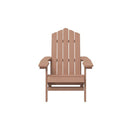 Garden Adirondack Chair With Brown Table Hdpe