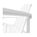 Garden Adirondack Chair With Footstool Hdpe White