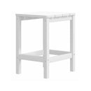 Garden Adirondack Chair With Footstool & Table Hdpe White