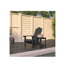 Garden Adirondack Chair With Table Hdpe Anthracite