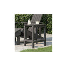 Garden Adirondack Table Anthracite 38 X 38 X 46 Cm Hdpe