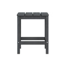 Garden Adirondack Table Anthracite 38 X 38 X 46 Cm Hdpe