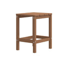 Garden Adirondack Table Brown 38 X 38 X 46 Cm Hdpe