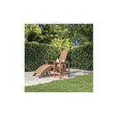 Garden Adirondack Table Brown 38 X 38 X 46 Cm Hdpe