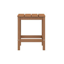 Garden Adirondack Table Brown 38 X 38 X 46 Cm Hdpe