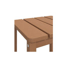 Garden Adirondack Table Brown 38 X 38 X 46 Cm Hdpe