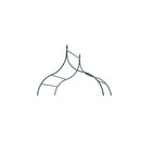 Garden Arch Spike Design Climbing Plants Dark Green